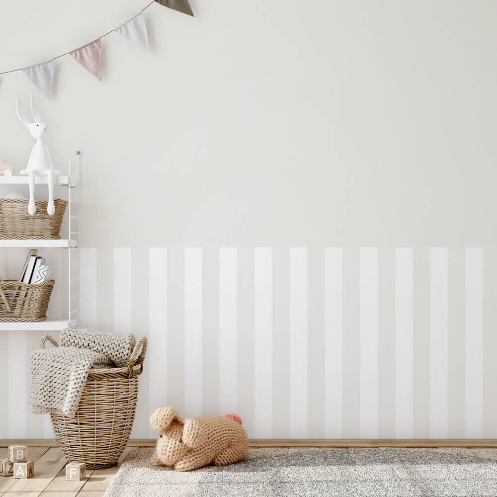 Grau und weiße Tapete Landhausmuster Kids Walls Marburg 82258-6-82258.1M