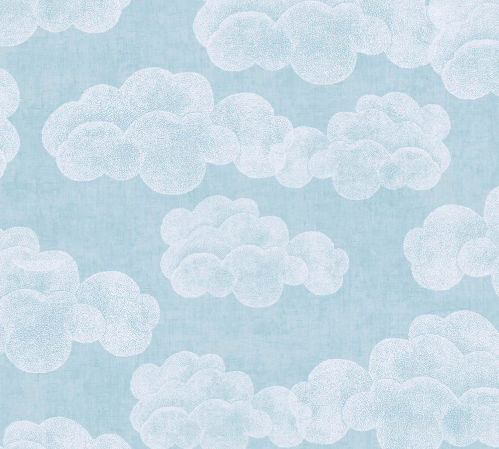 Wolken Viestapeten matt glatt Himmel Mustertapete blau 771431-8-771431