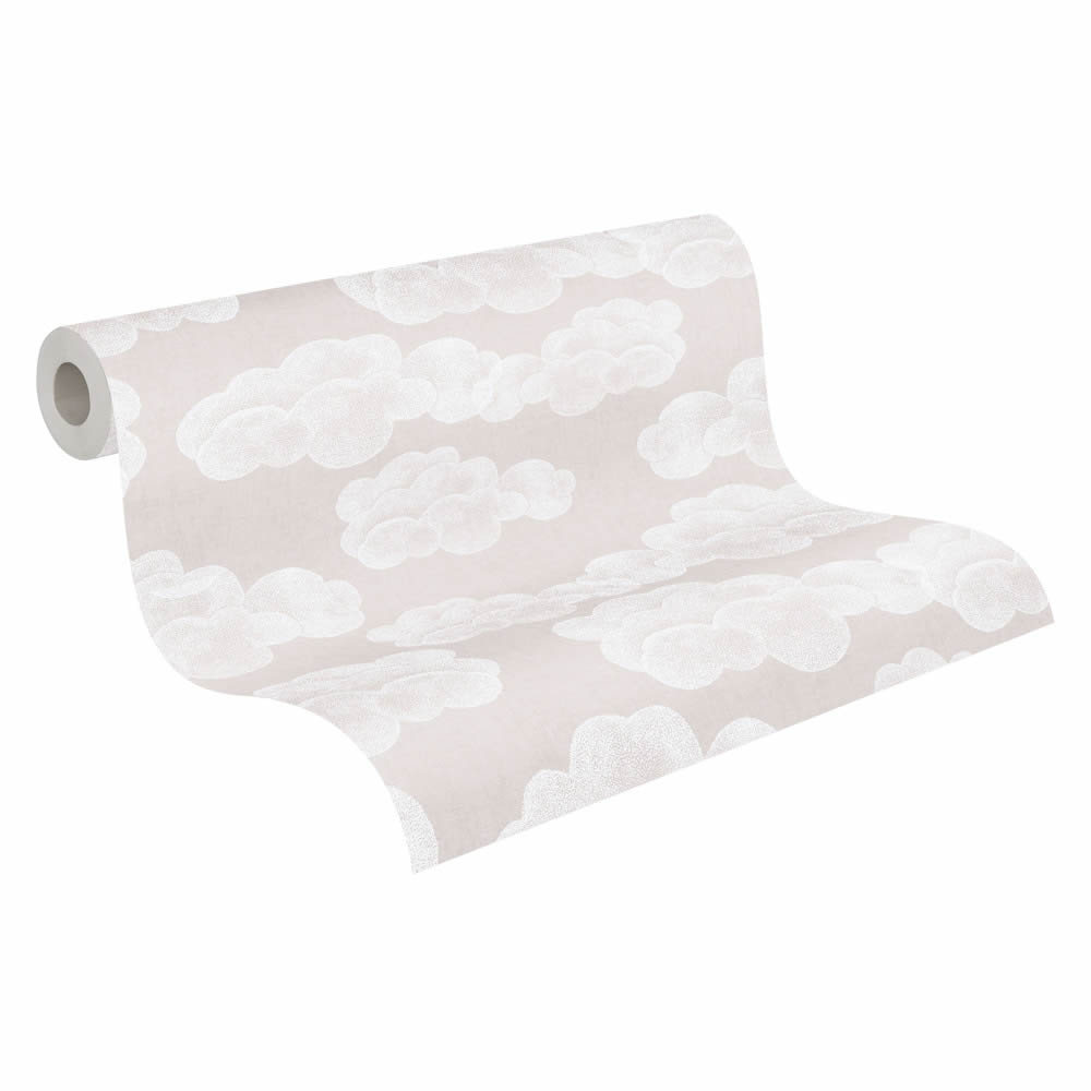 Vliestapete über den Wolken Himmel Mustertapete beige 771433-8-771433