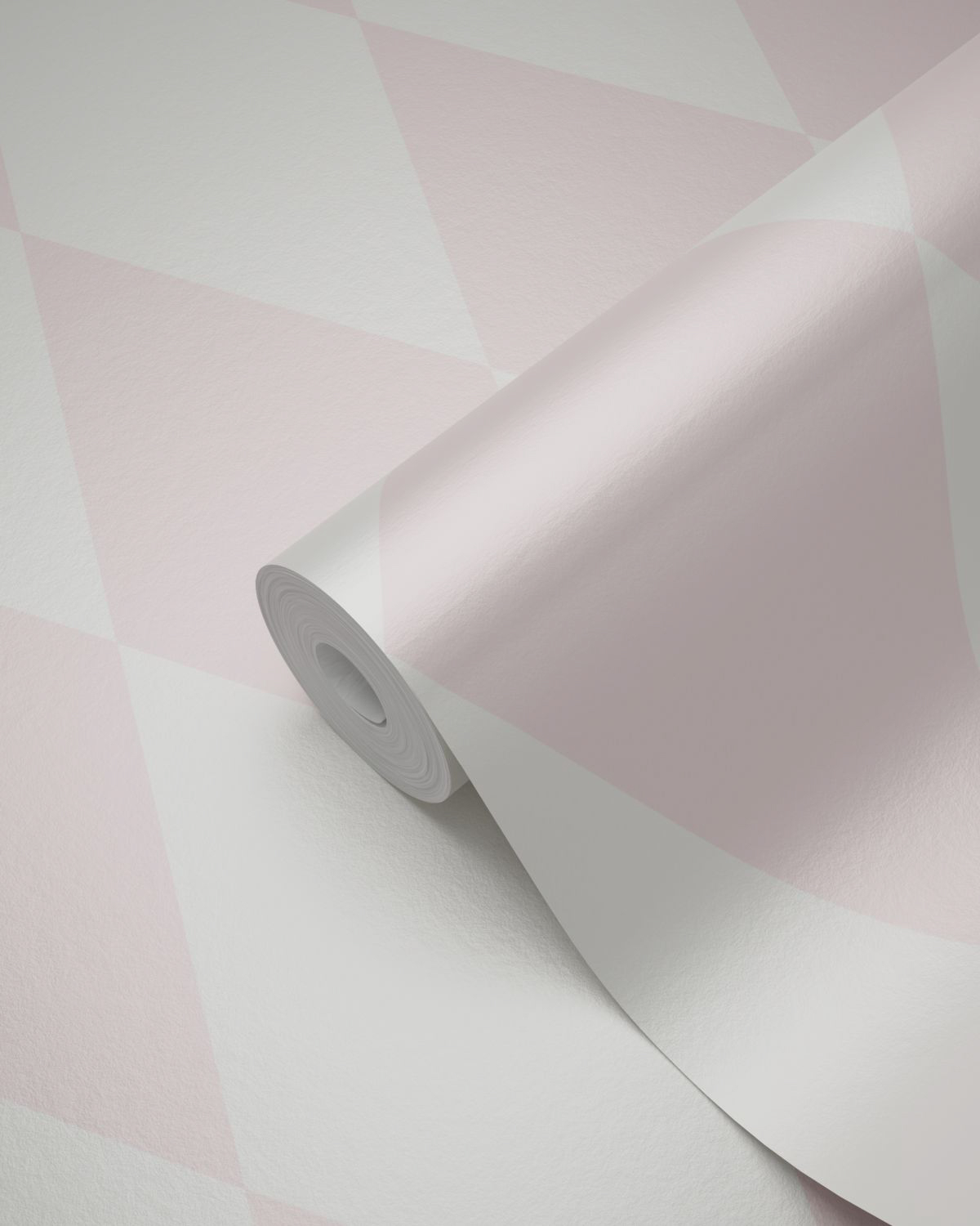 Tapete Rauten rosa weiß glänzend Vlies 347694