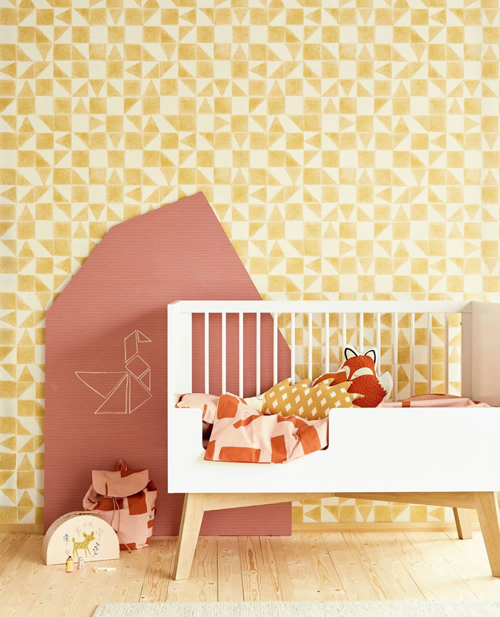 Scandinavian wallpaper gold children-55-399093