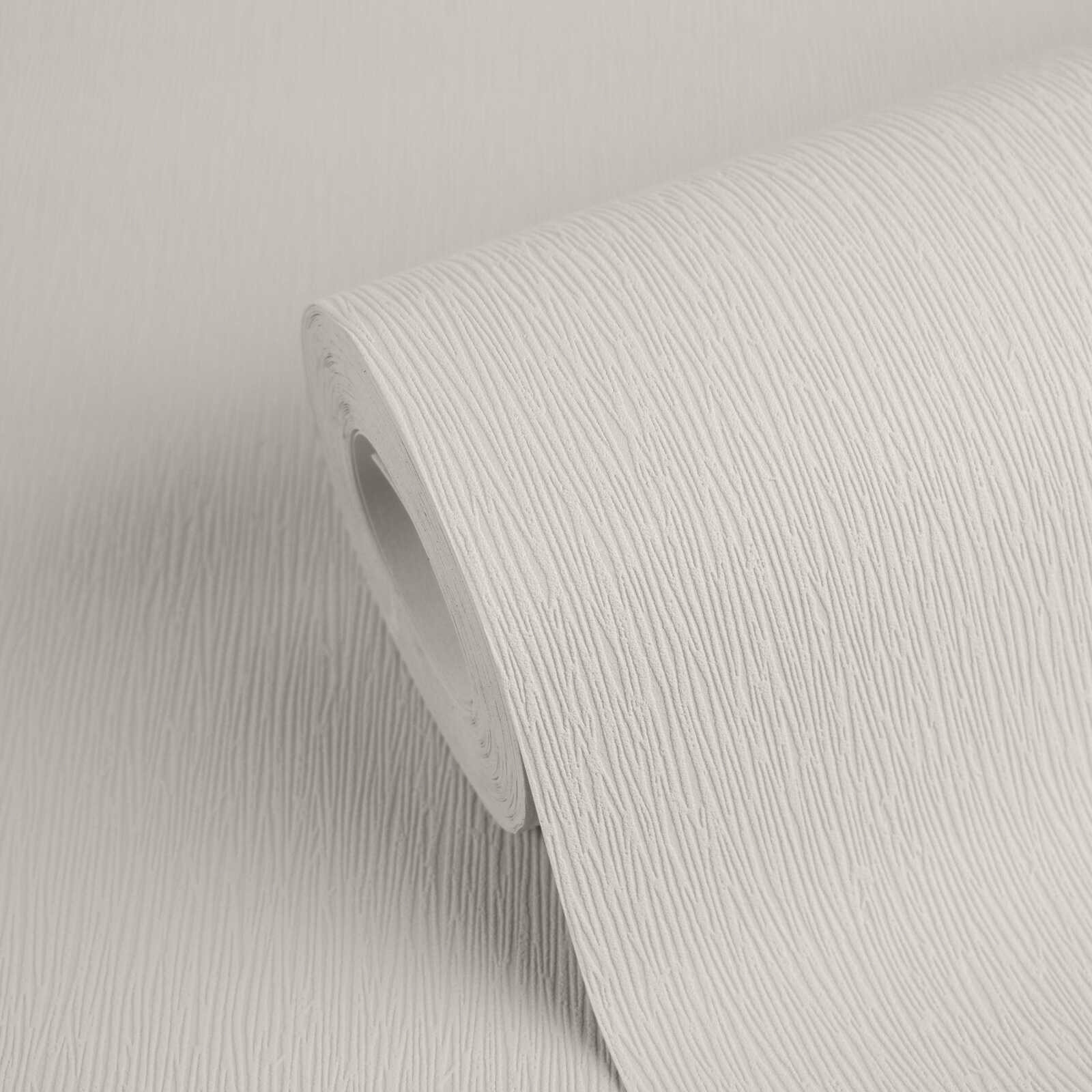 Tapete Unitapete Textiloptik hellgrau Vlies 379795