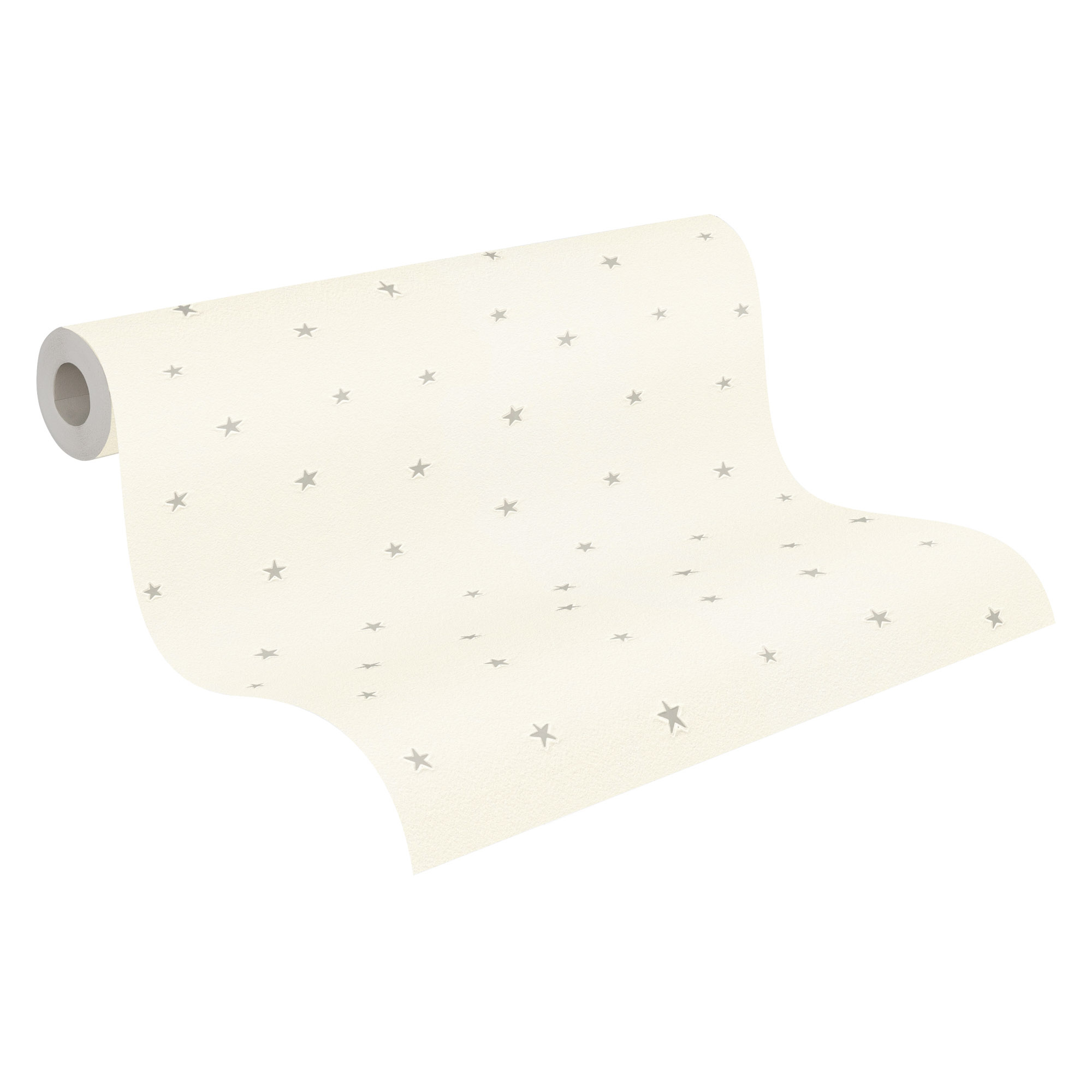 Tapete Leuchteffekt Tapete Sterne fluoreszierend creme Vlies 792612