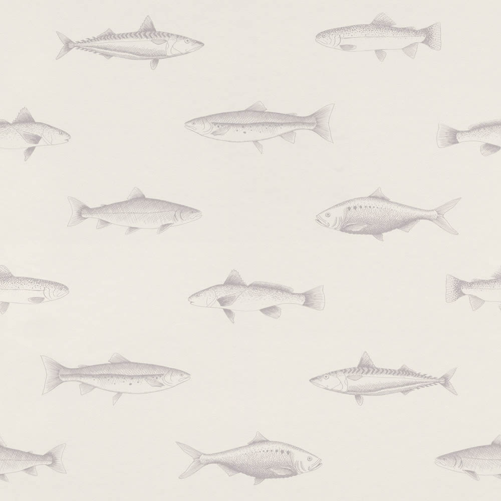 fish non-woven wallpaper white silver-23-138966.1M