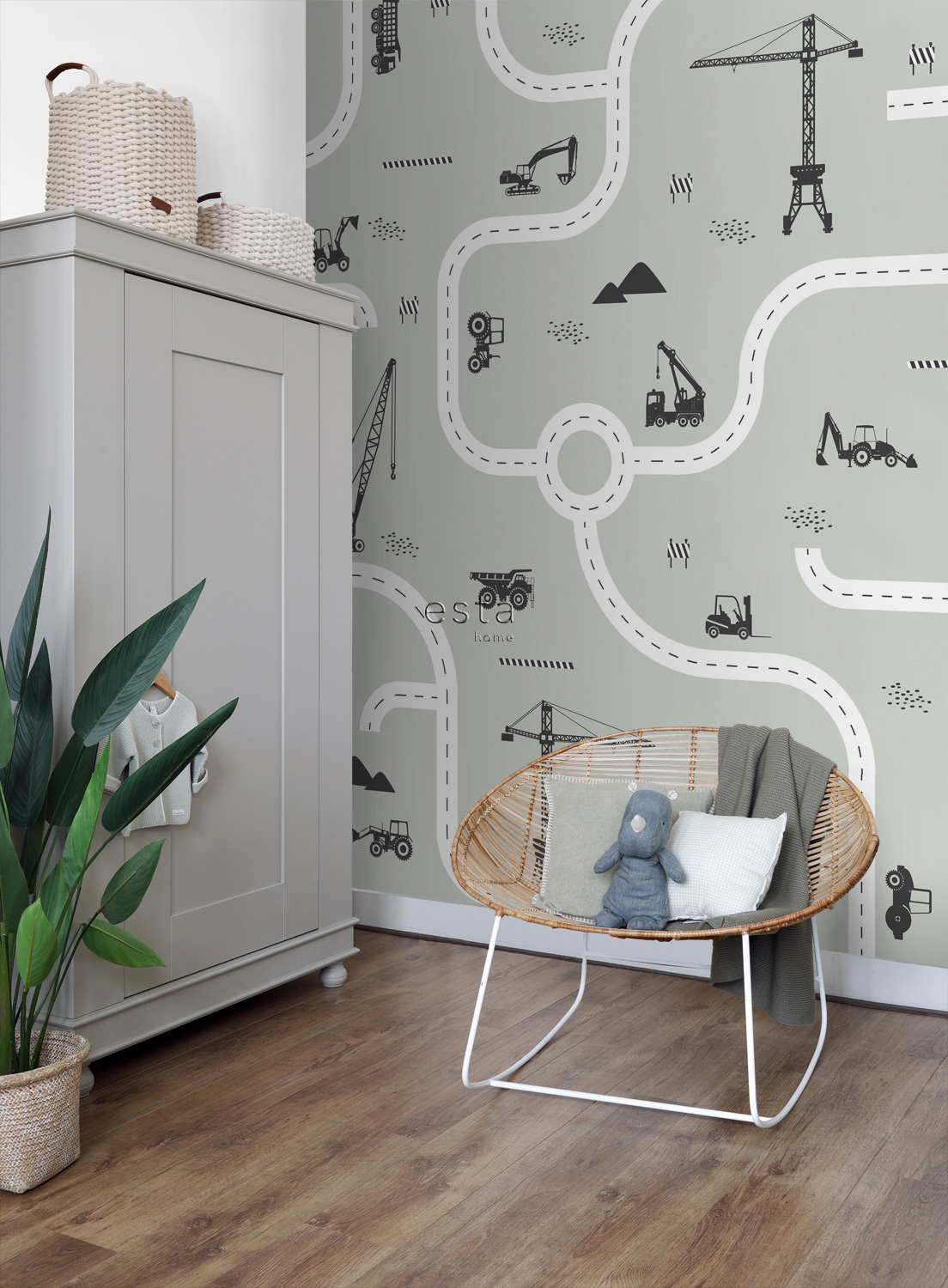 Wandbild Baustelle Straßen mint 200 x 279 cm 159058
