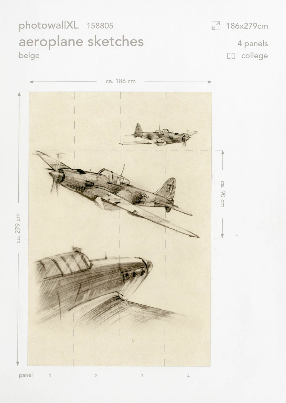 Mural aircraft Xl-23-158805