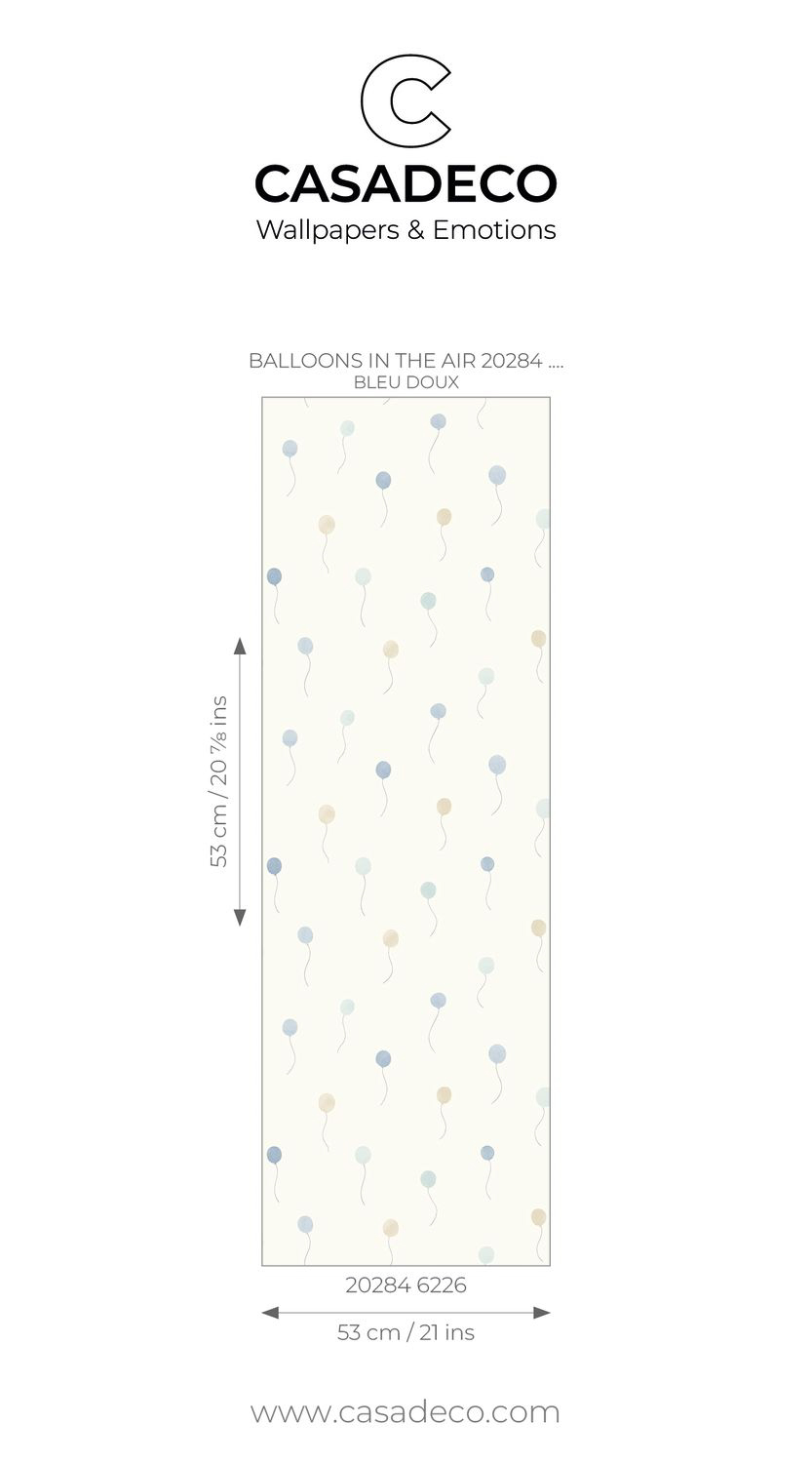 Tapete Ballontapete Kinderzimmer cremefarben Vlies OUTT202846226