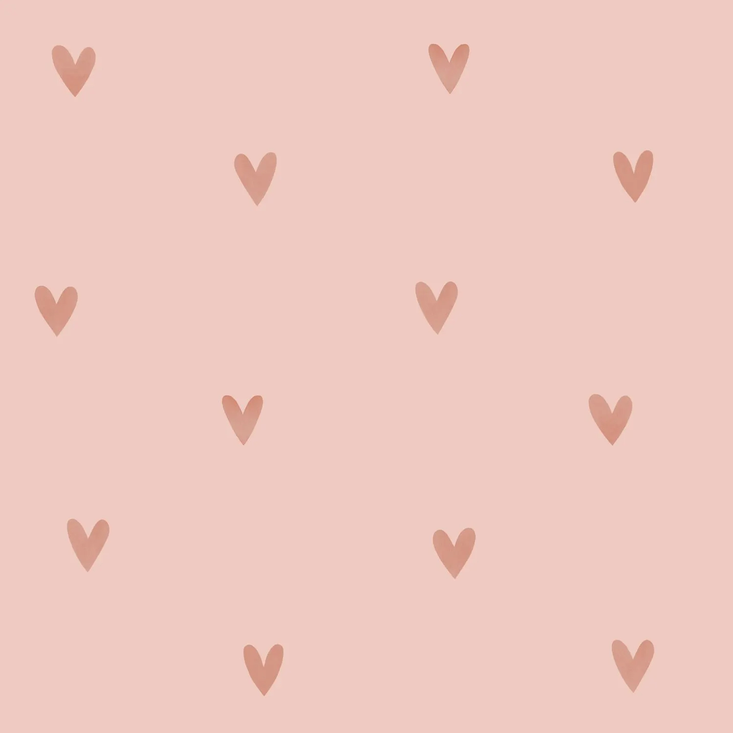 Herzmotiv-Tapete Mädchen-Vliestapete POM POM PIE rosa