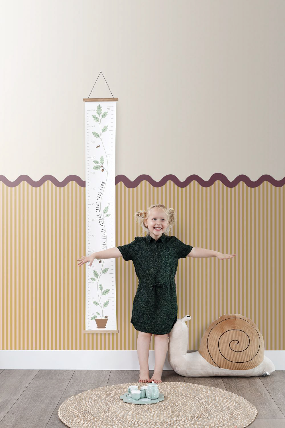 Wandbild Wellenbogen gelb 250 x 279 cm 159526