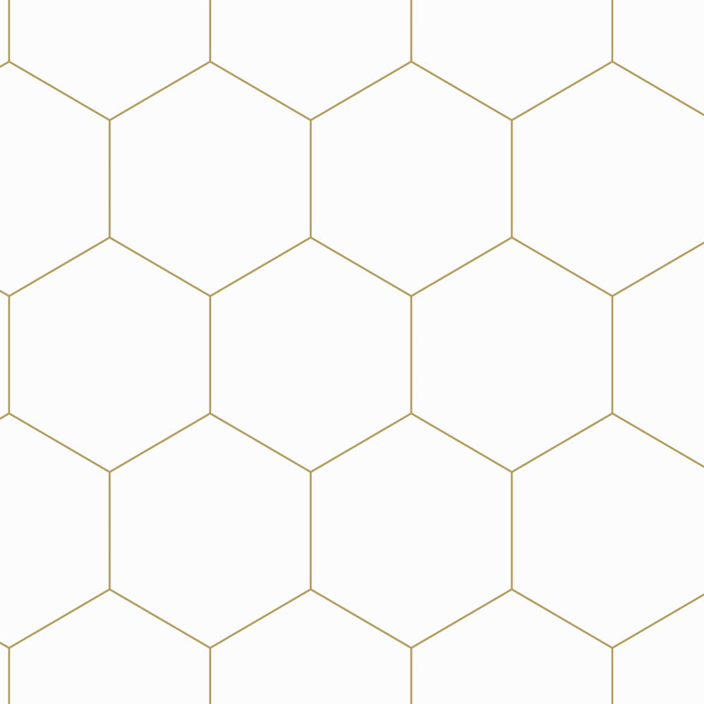 Wallpaper honeycomb pattern minimalist white 139312