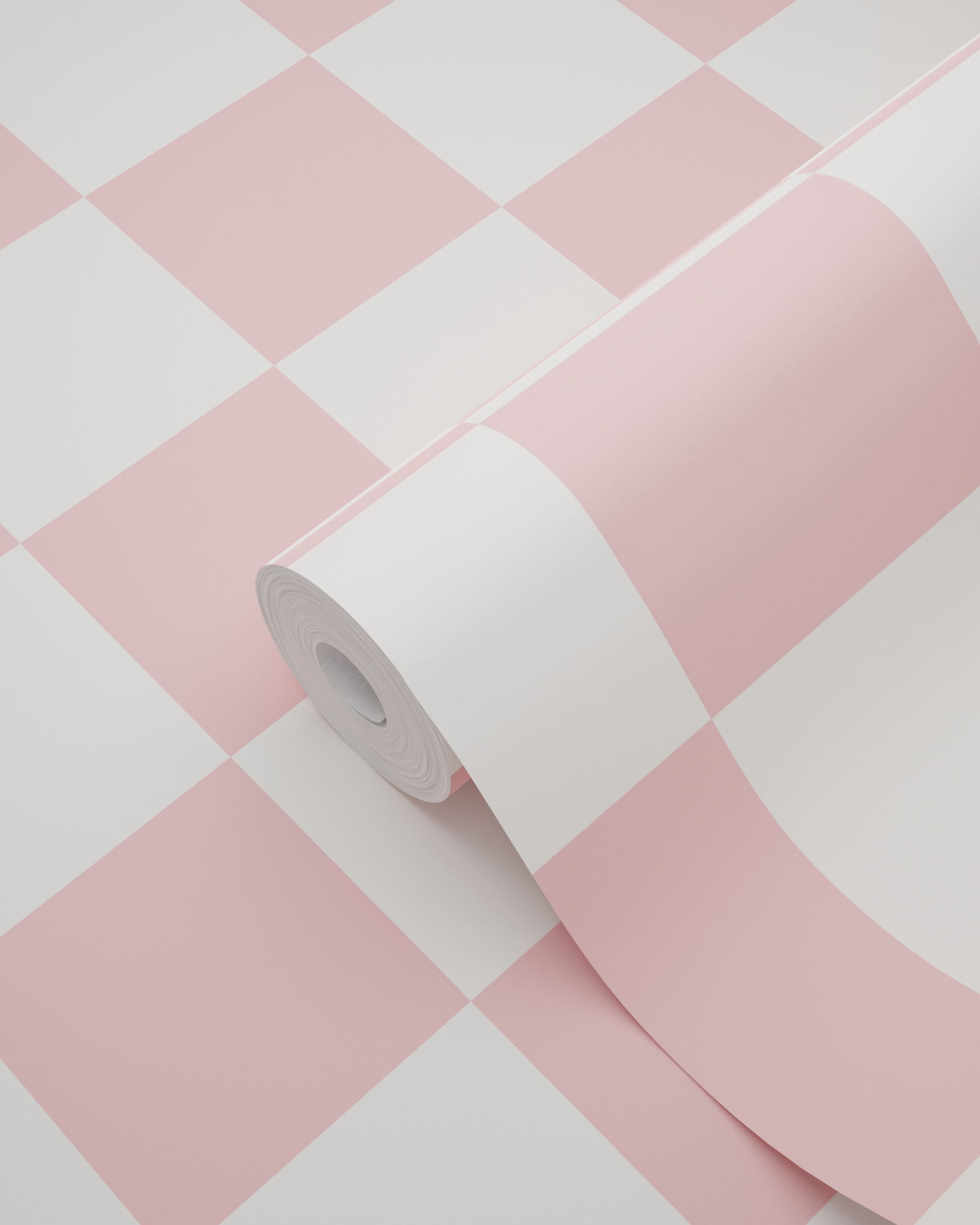 Tapete Vliestapete Karomuster rosa weiß 139998