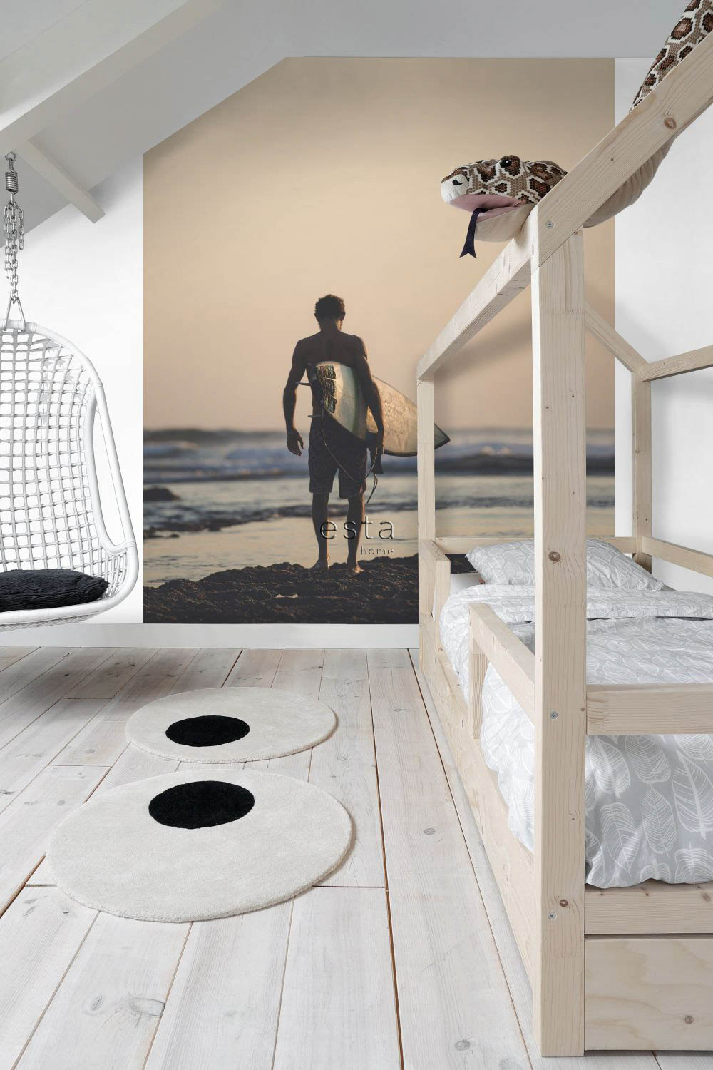 Surfer Wandbild Sonnenuntergang 186 x 279 cm 158847