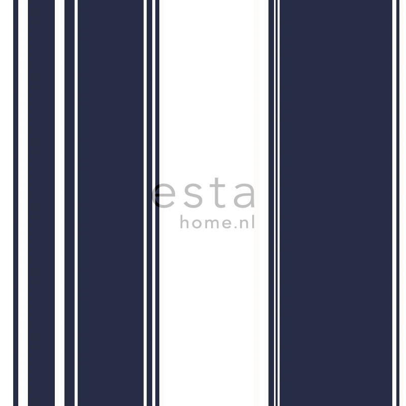 Vliestapete Streifen marineblau klassisch 136417