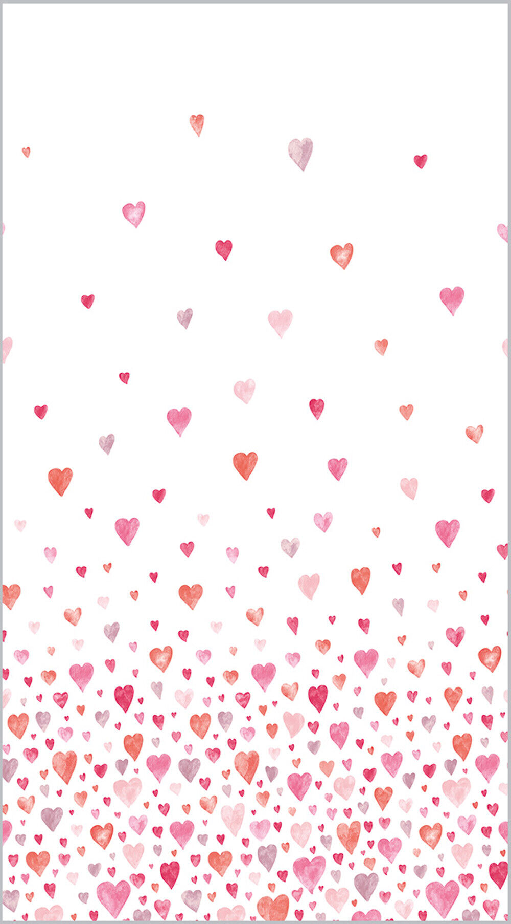 Pink-Red Fabric Panel Heart