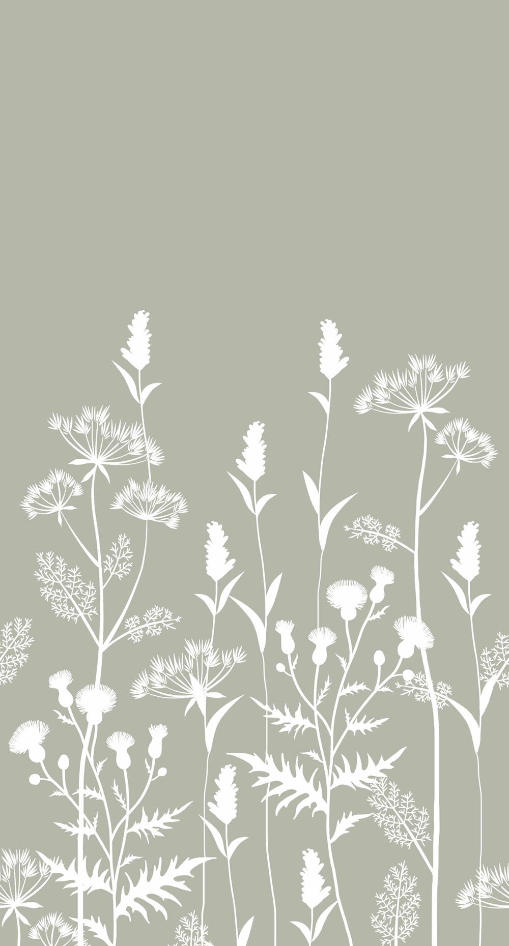 Wandbild skandinavische Feldblumen grün 150 x 279 cm 159214