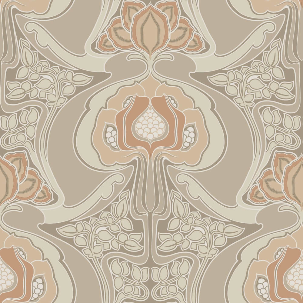 Wallpaper ornament pattern non-woven beige 139569