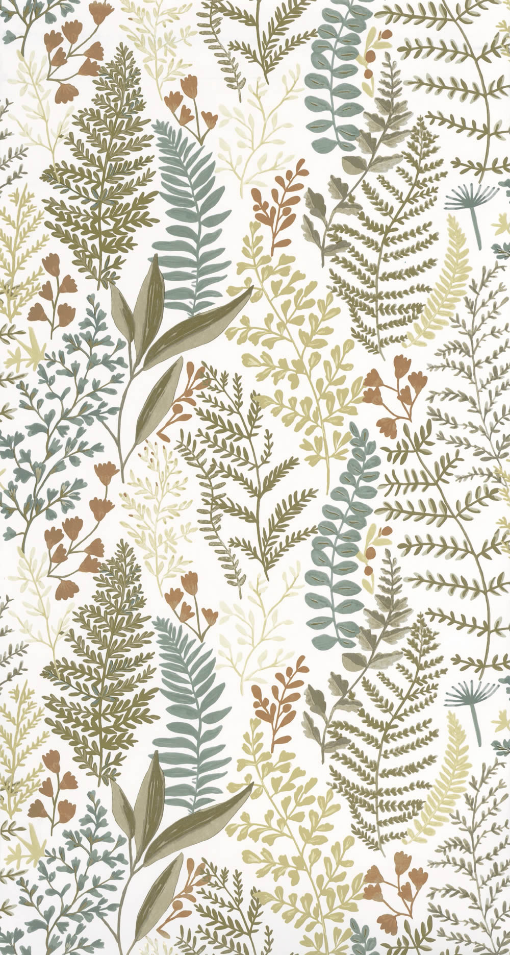 Weiße Tapete Blätter Caselio - La Foret Texdecor FRT102927019