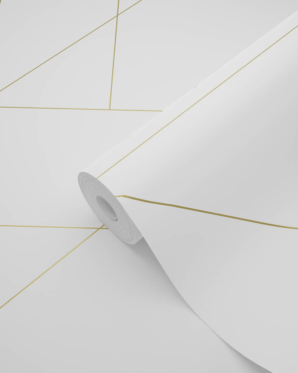 Tapete grafische Linien gold glänzend weiß Vlies 139143