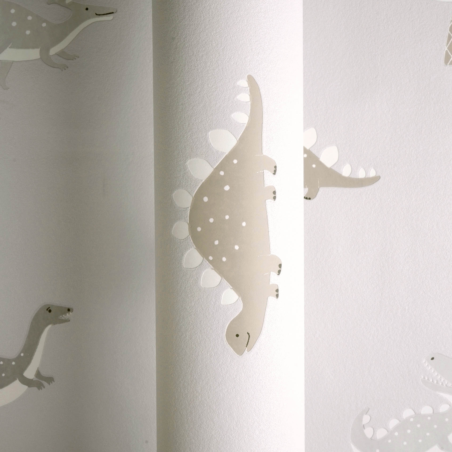 Tapete Dino Tapete Dinosaurier grau Vlies 792571