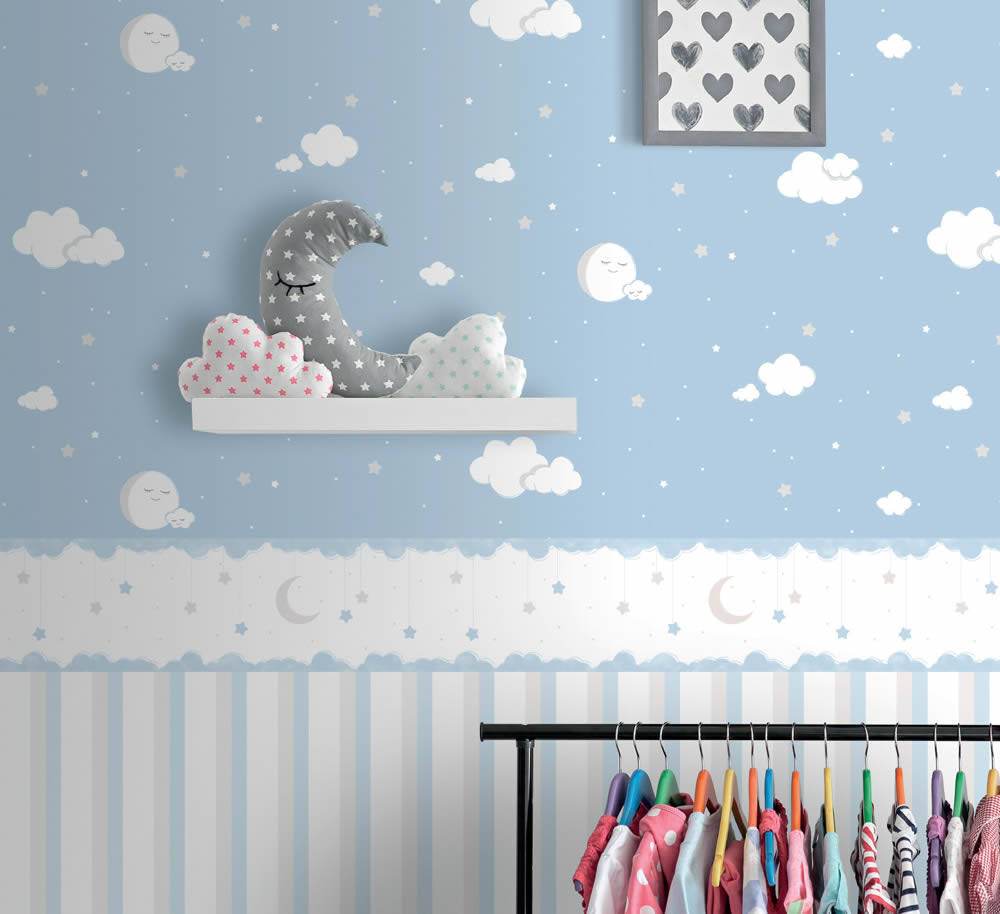 Tapete Wolken-Himmel Blau Lullaby-23-102211.1M