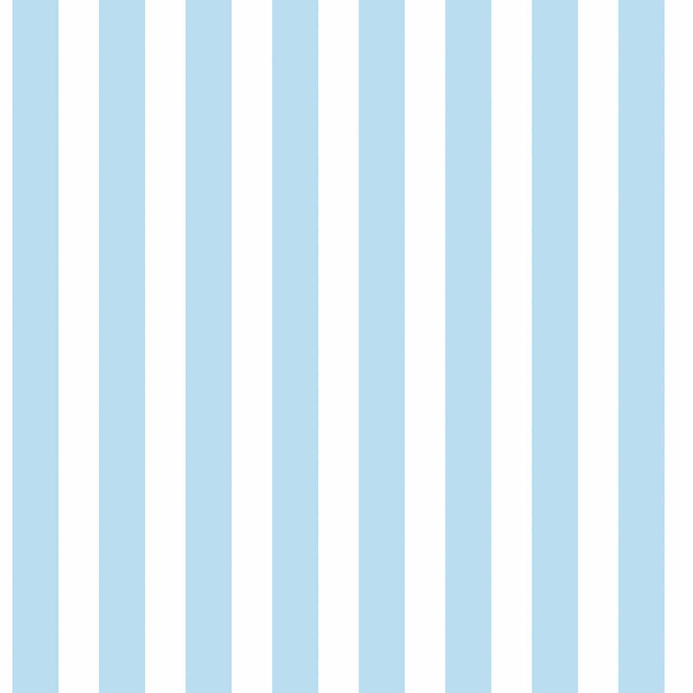 Stripes non-woven wallpaper sky blue