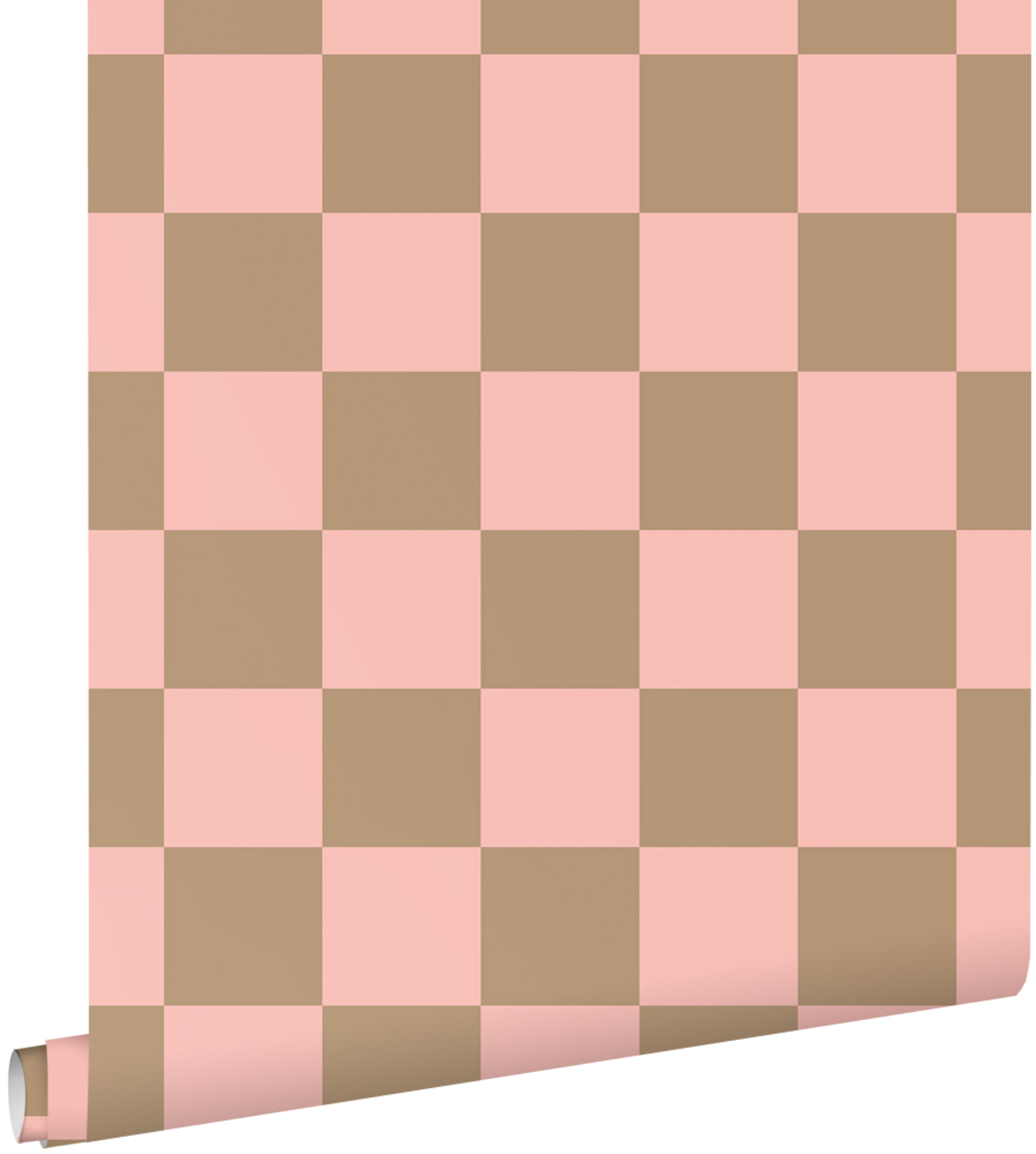 Tapete Vliestapete Karomuster rosa braun 130913