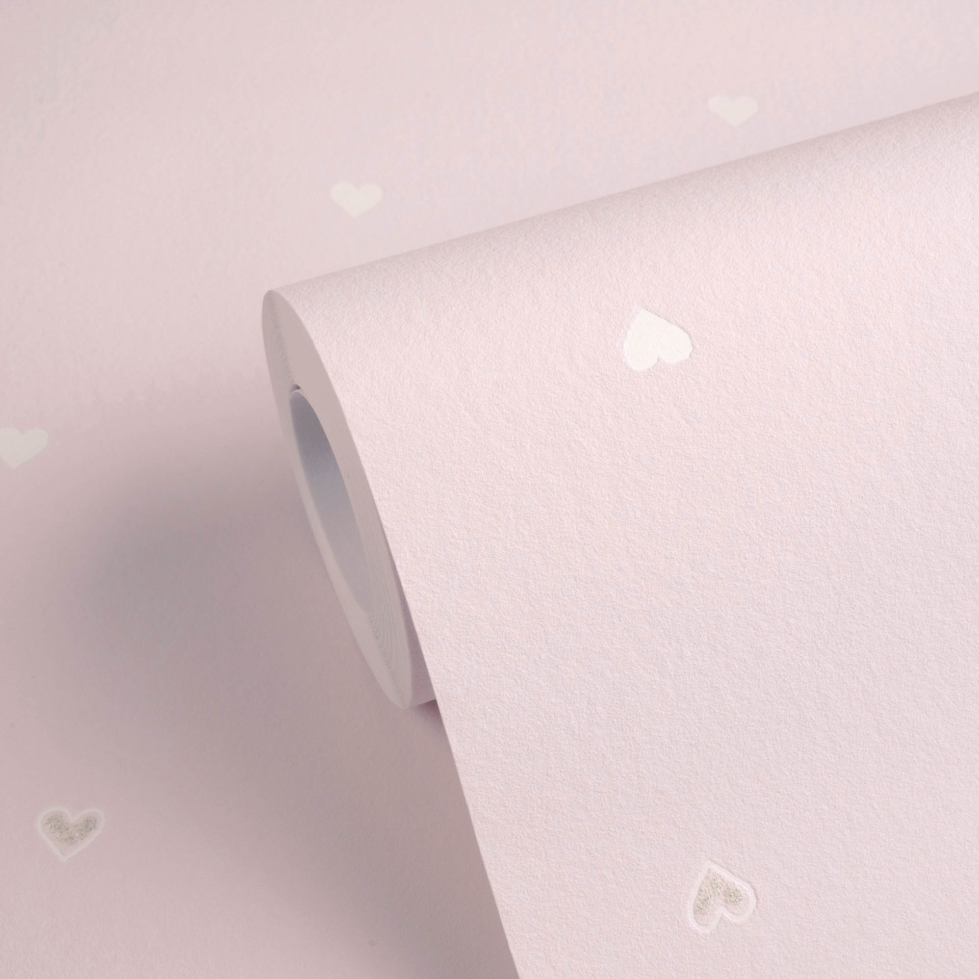 Tapete Herzentapete kleine glitzernde Herzchen rosa Vlies 792123