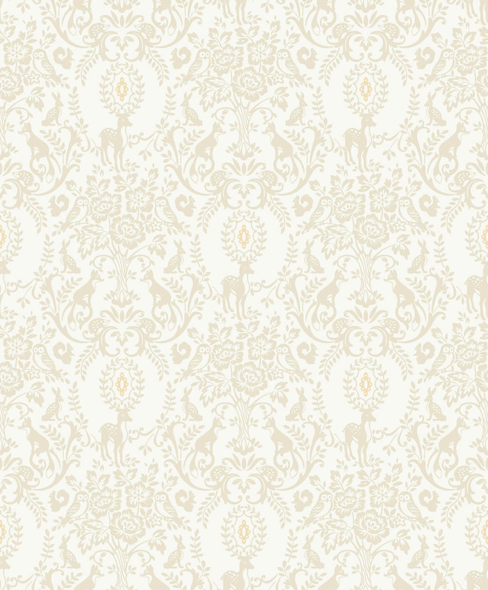 Beige and white wallpaper ornaments Jack n Rose Grandeco JS3303-37-JS3303.1M