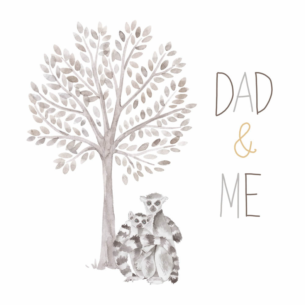 Canvas picture lemurs wildlife family DD129423 30 x 30 cm