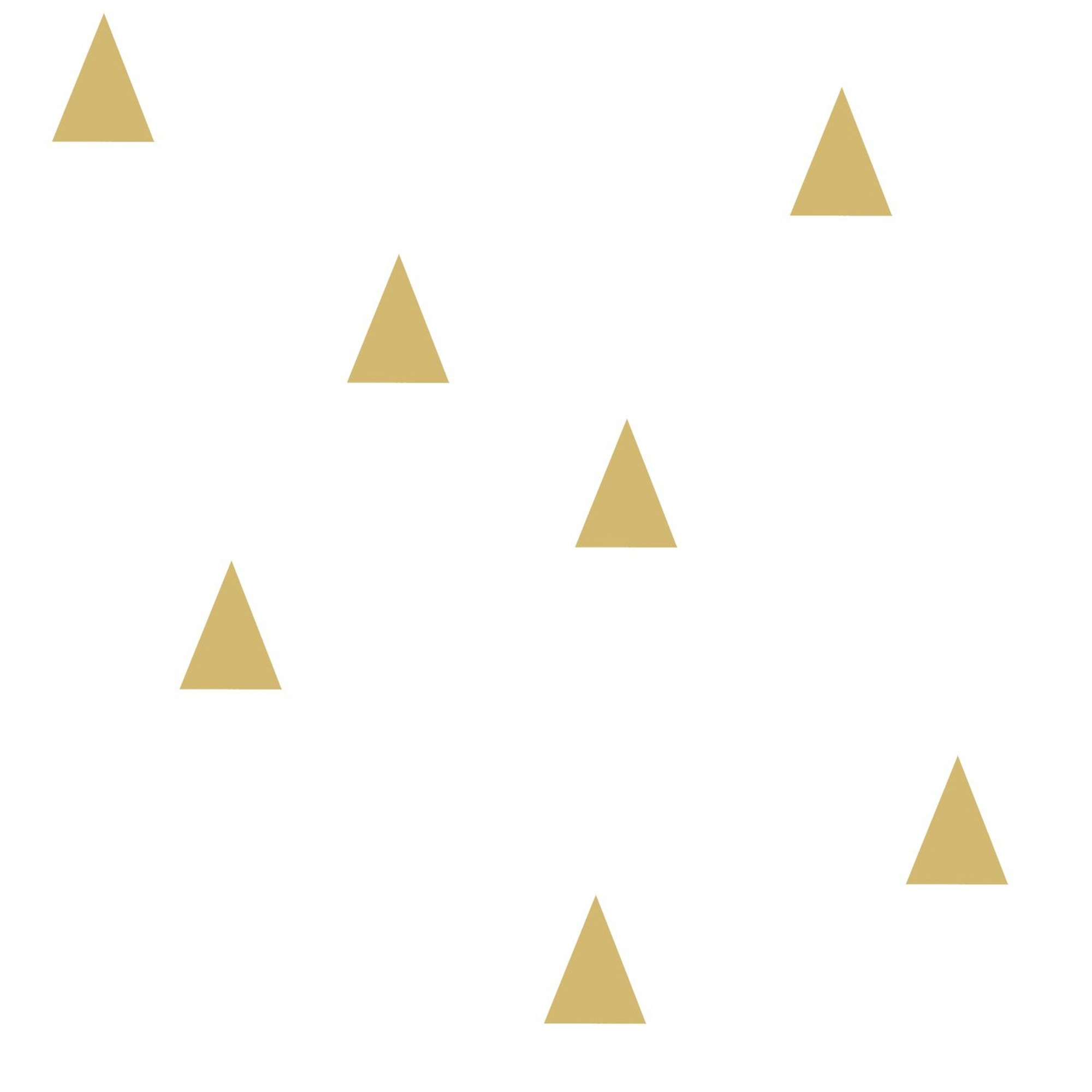 Dreieck Tapete Scandi gold weiß Vlies 138943