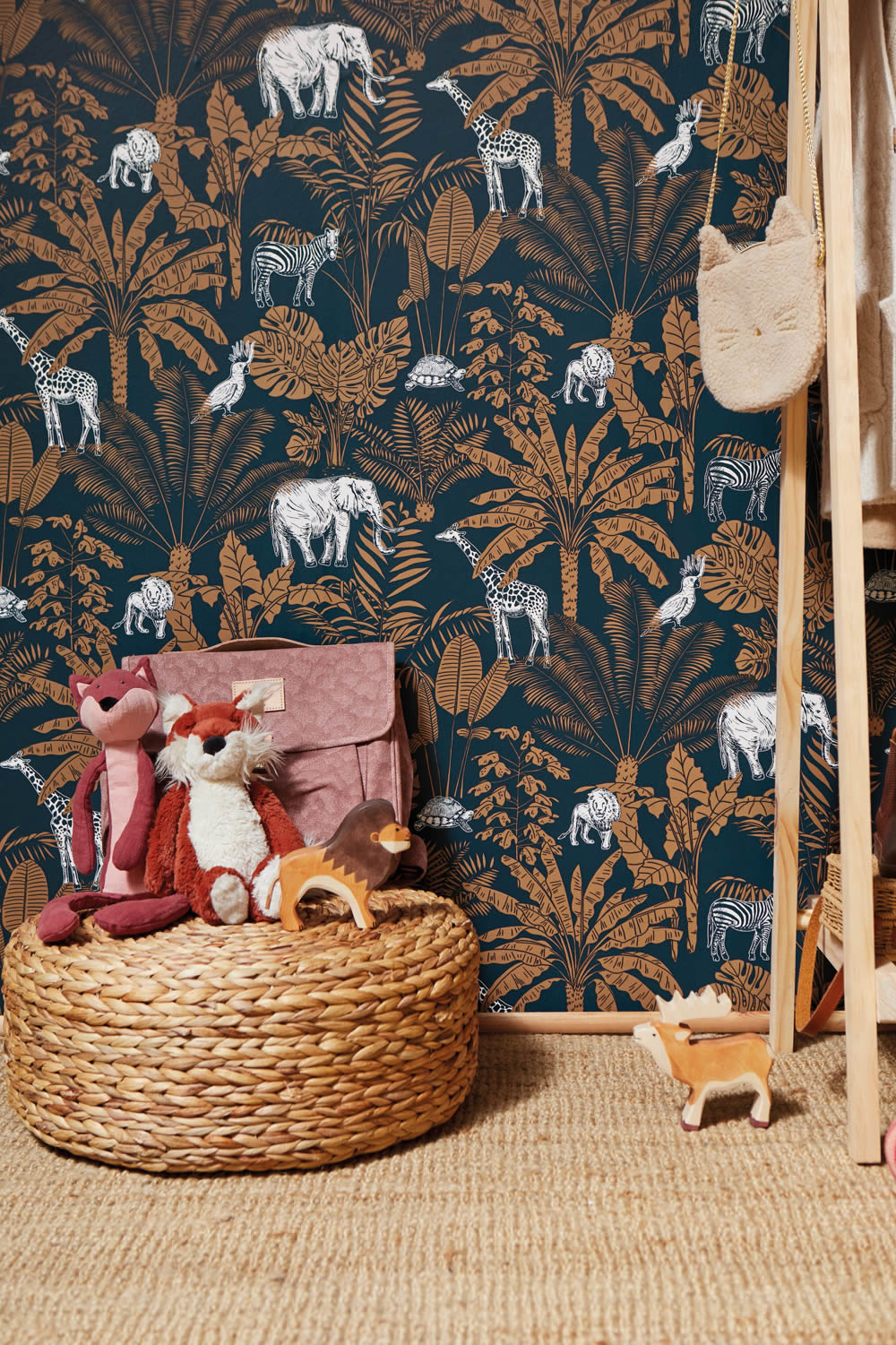 Wallpaper non-woven jungle brown dark blue Our Planet-36-OUP101956915.1M