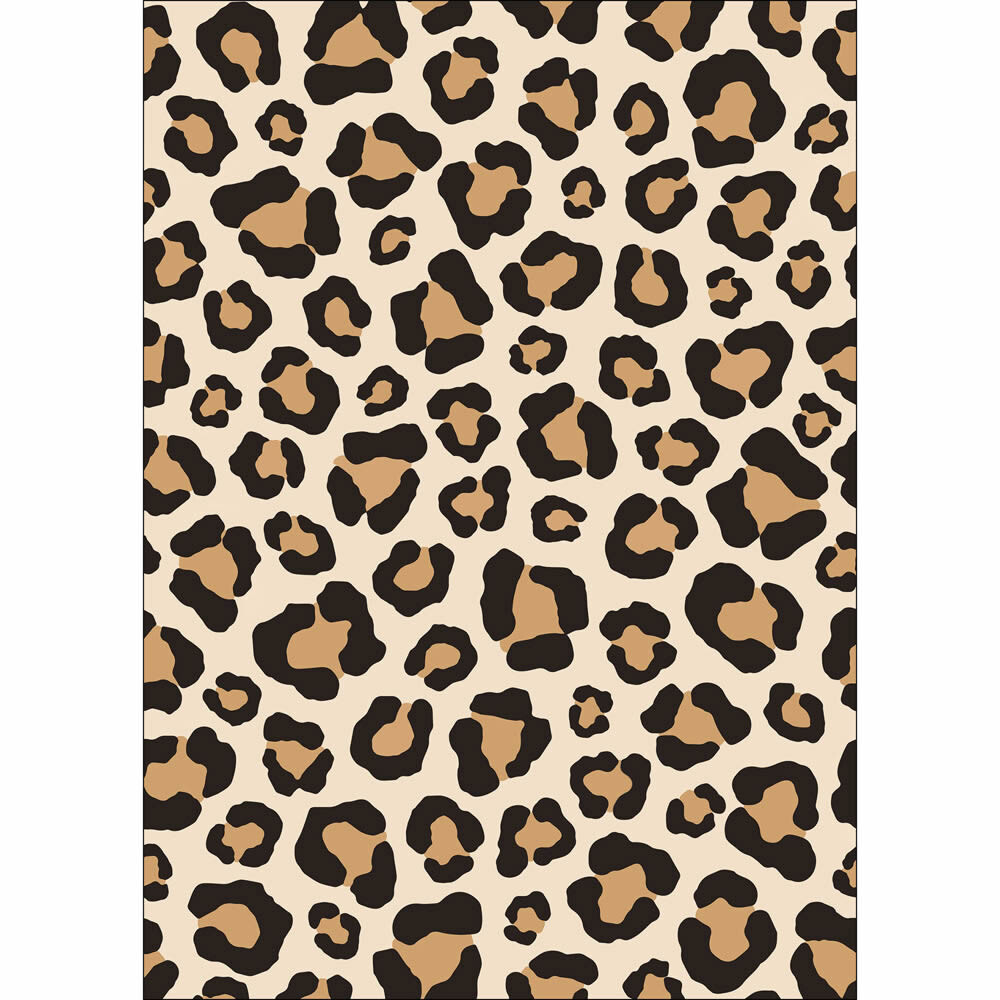 Wandbild M Leomuster Animal Print matt schwarz beige creme PMW105171003