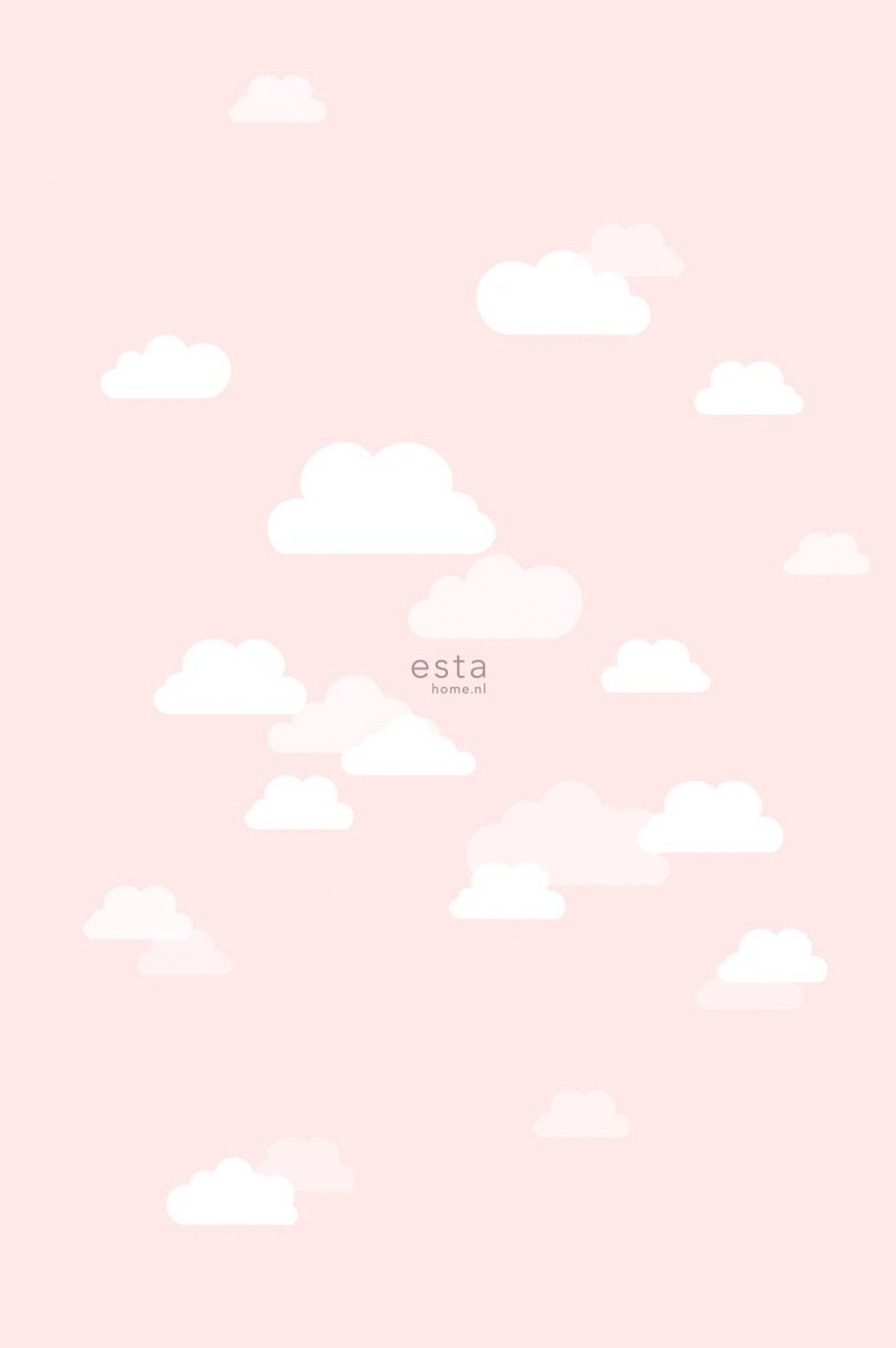 Wandbild Wolken rosa 200 x 279 cm 158843