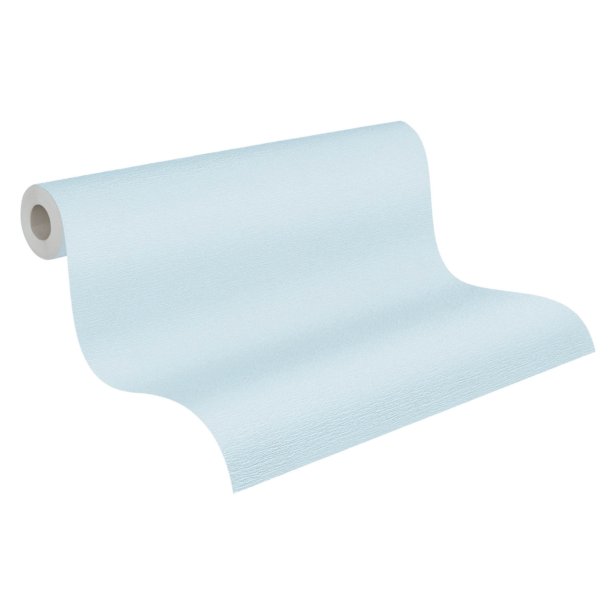 Tapete Textiloptik Uni Tapete hellblau 367135