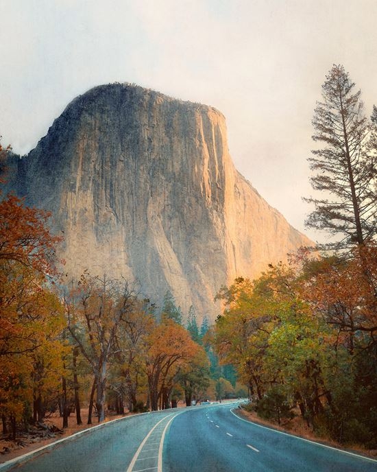 Fototapete 159 x 280 cm Berg Herbst Travle Landschaft ML1201