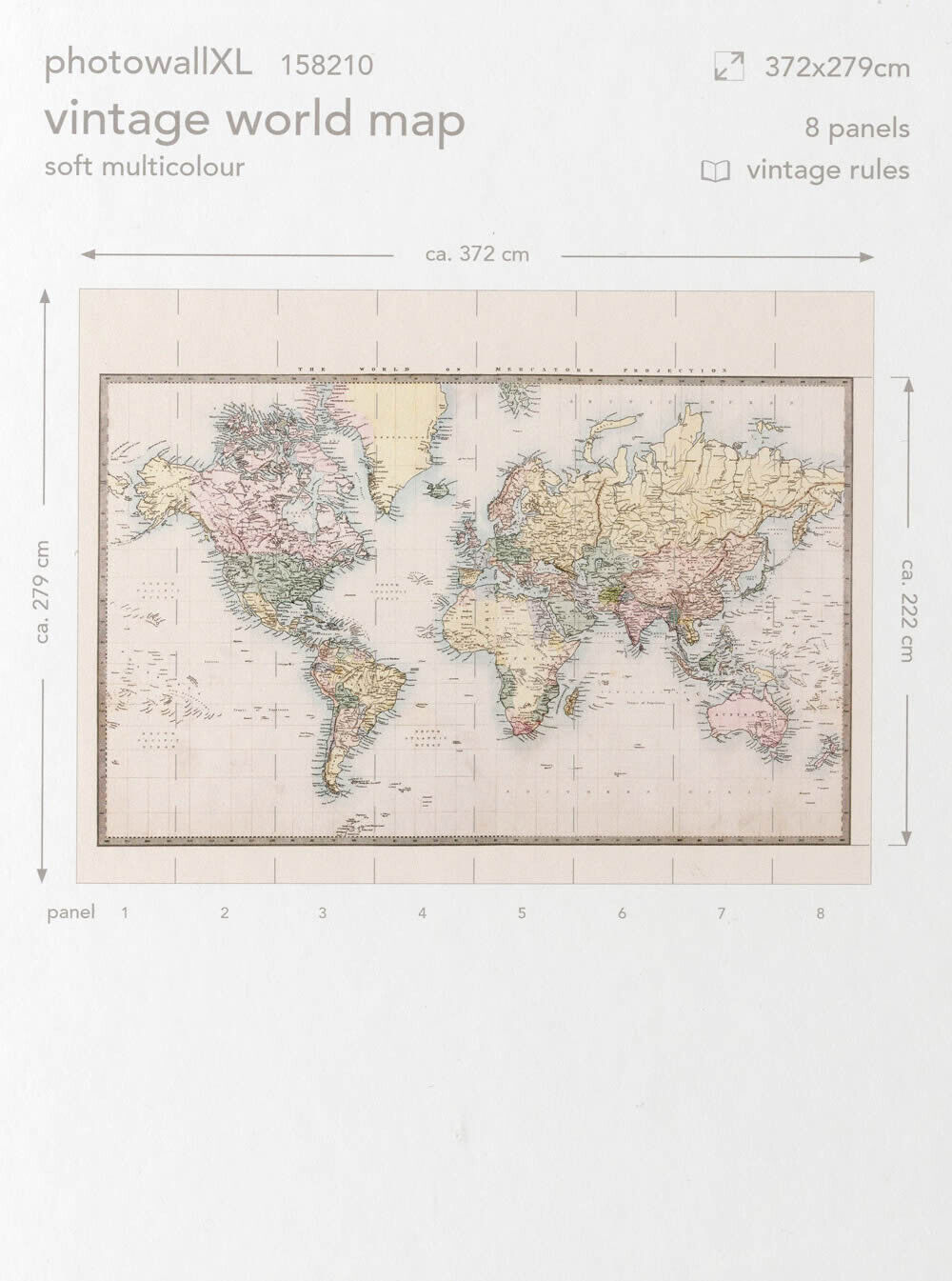 Weltkarte Wandbild Xl-23-158210_2