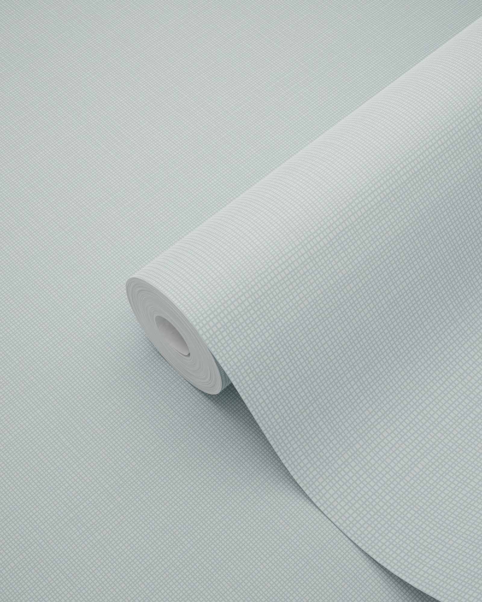 Non woven linen look wallpaper vintage blue 139025