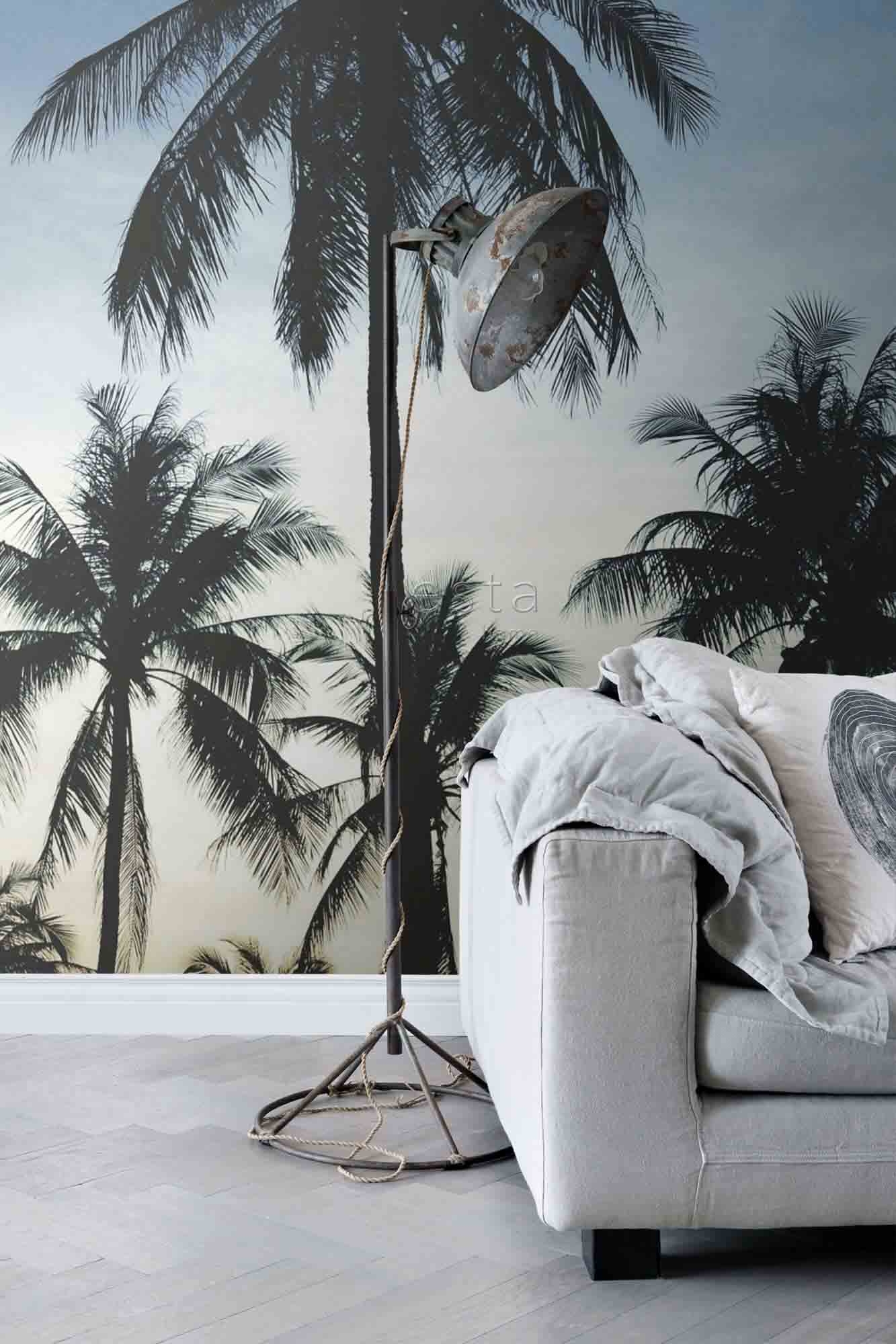 Wandbild Palmen Beach House 186 x 279 cm 158849
