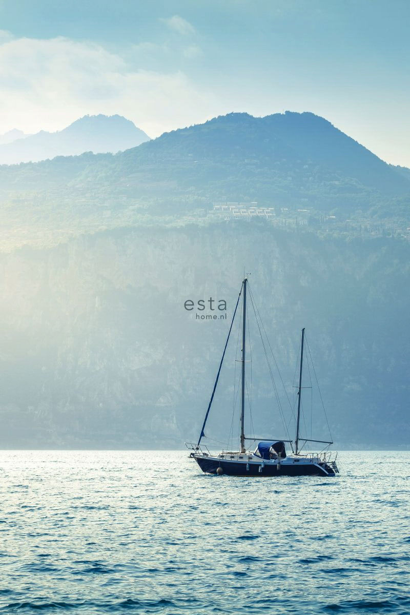 Wandbild Segelboot blau 186 x 279 cm 158850