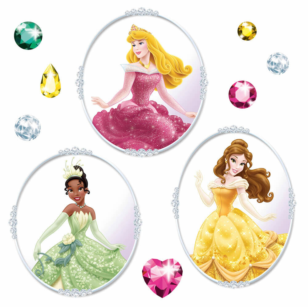 Fenstersticker selbsthaftend Disney Prinzessinen Bunt-58-16402