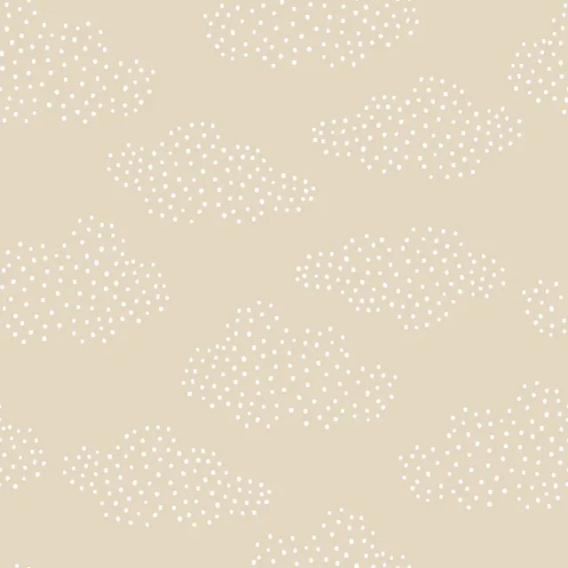 Wolkenmuster aus Punkten schlichte Vliestapete zart beige