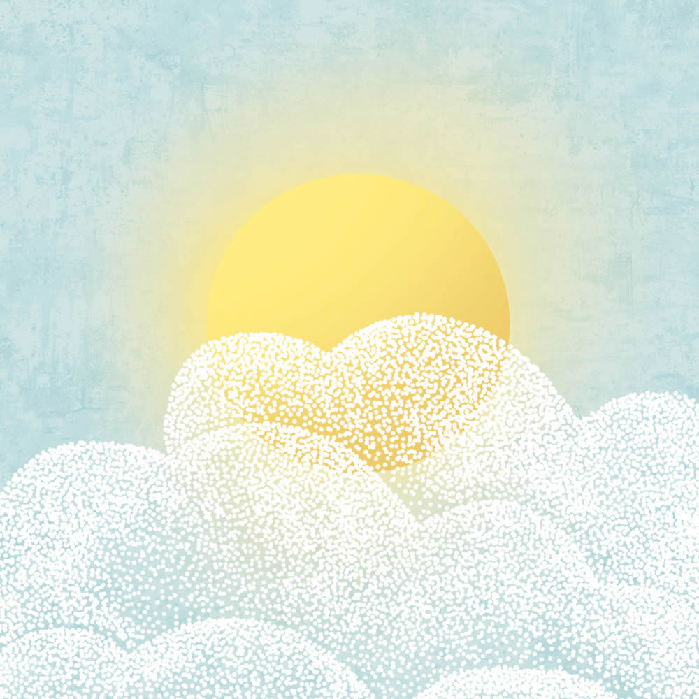 Leinwandbild Sonnenschein Sonnenlicht DD129409 30 x 30 cm