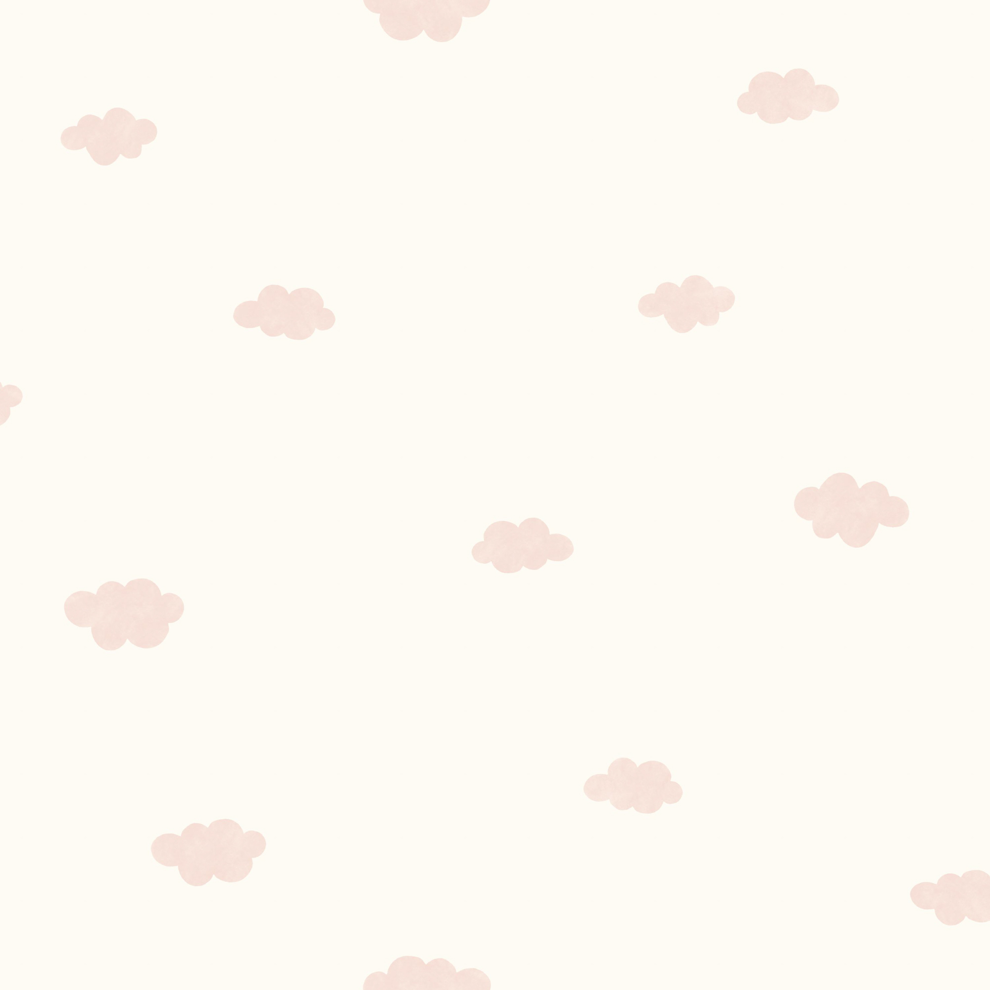 Tapete Wolkentapete Babyzimmer rosa Wölkchen weiß Vlies OUTT29754208