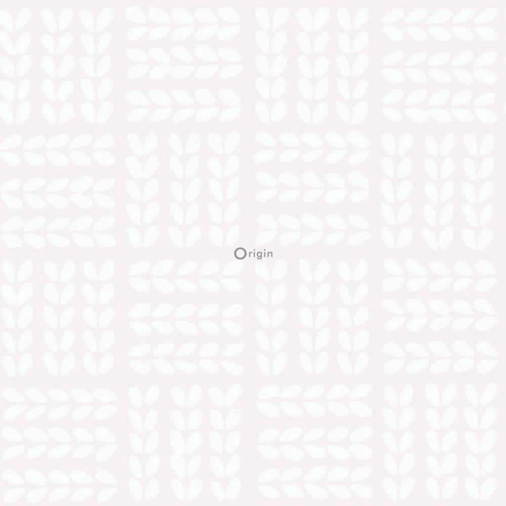 Hell-Rosa Blätter Vliestapete