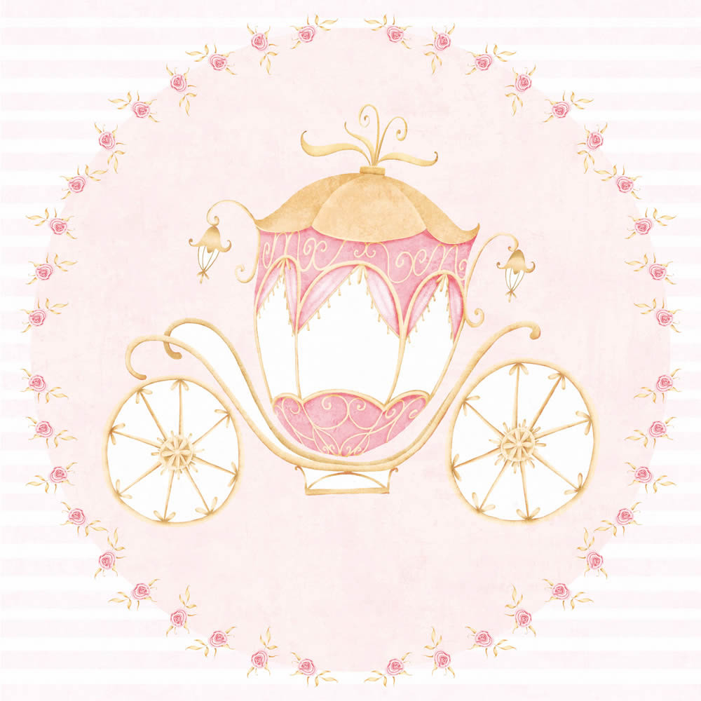 Leinwandbild Prinzessin Kutsche rosa DD129454 40 x 40 cm-8-DD129454