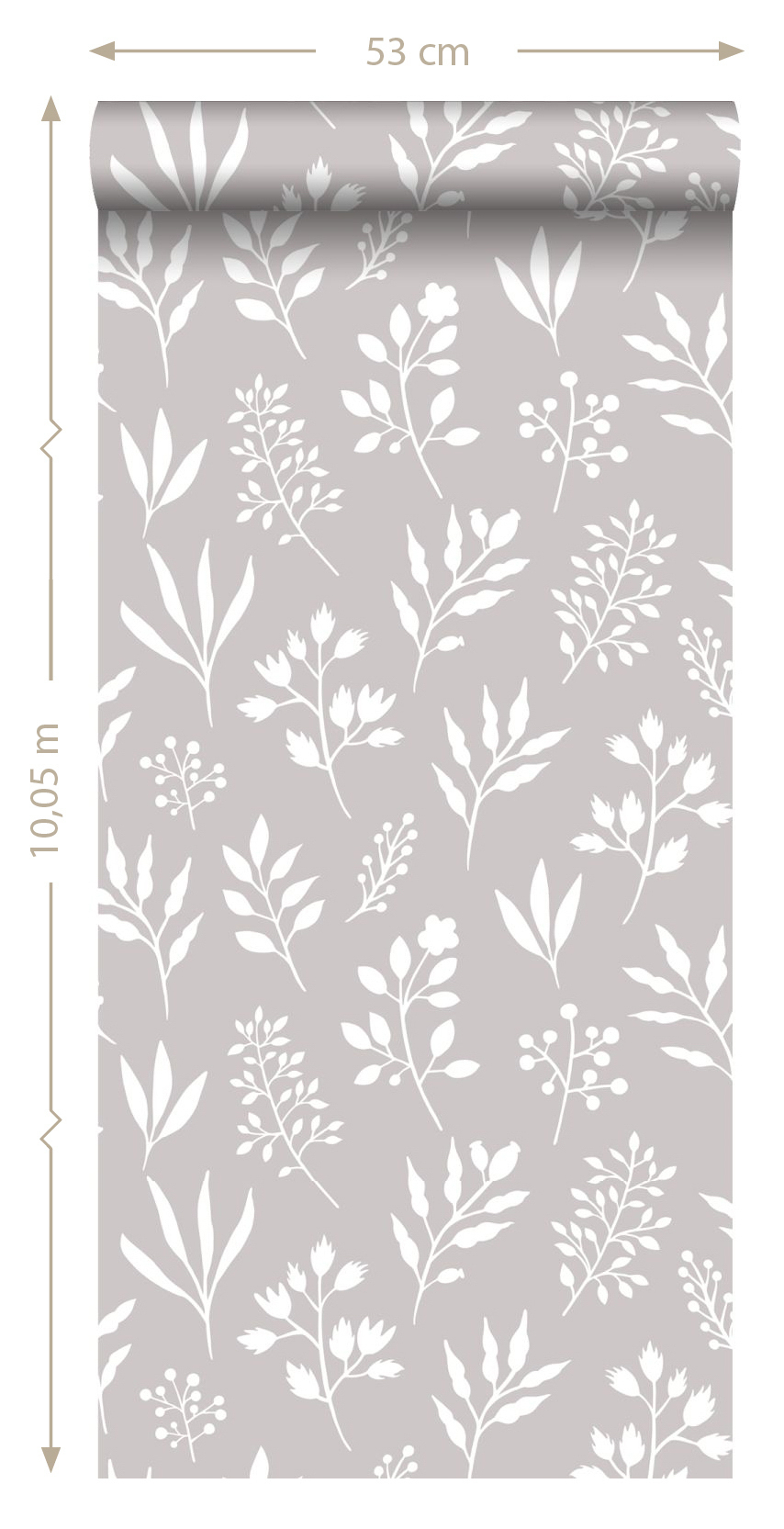 Tapete Blättertapete Scandi Style grau Vlies 139084