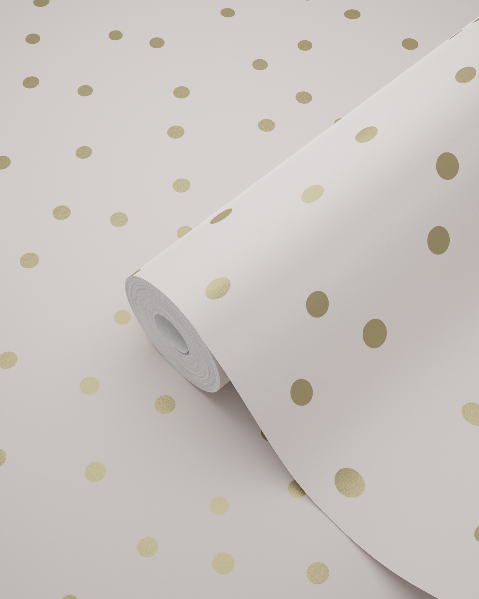 Punktetapete goldene Pünktchen altrosa Vlies 139274