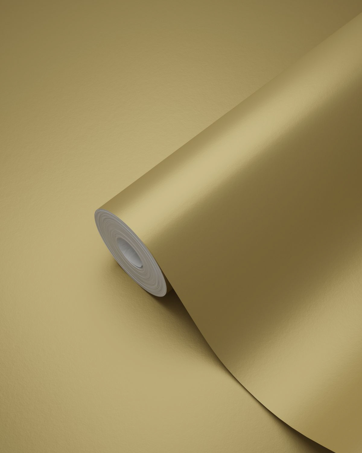 Tapete Unitapete gold glänzend Vlies 347687