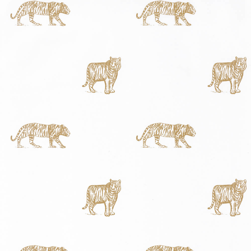 Wallpaper non-woven white tiger ocher Our Planet OUP101962105-36-OUP101962105.1M