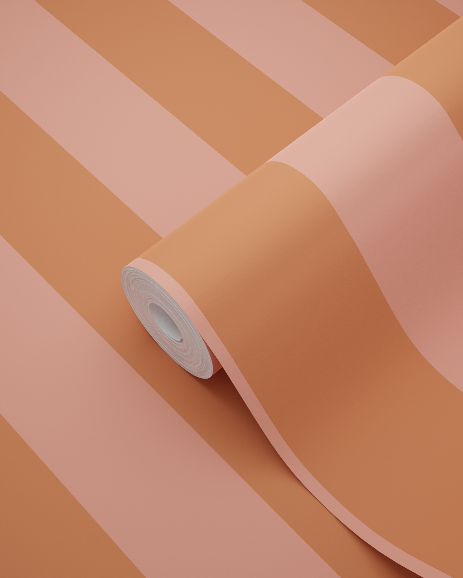 Tapete Vliestapete Streifen terracotta rosa Retro 139905